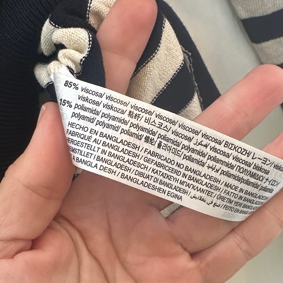 Zara Blue and Cream Striped Sweater - Picture 6 of 12